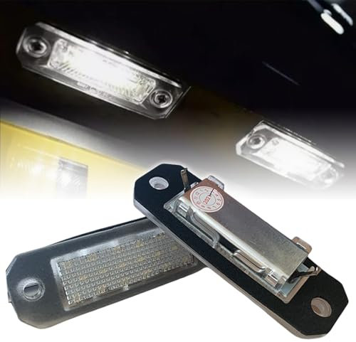 LightecUK 2x LED Number Plate Lights White 18 SMD Canbus Error Free Waterproof Rear Lamps for VW Caddy Transporter T5 T5.1 T6 T6.1 | Quality UK Brand
