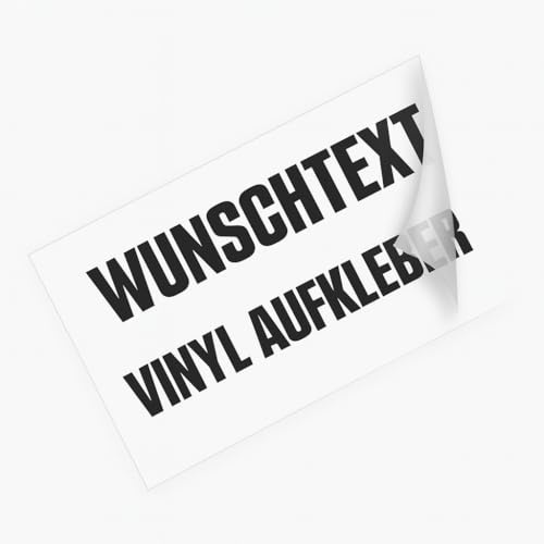 Aufkleber selbst gestalten Auto – Wunschtext Buchstaben Sticker personalisiert – Vinyl wetterfest für Auto, Motorrad, Boot, Fenster, Wände – langlebig Outdoor