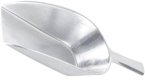 ROMISBABA Mehrzweck Aluminium Schaufel Küchenschaufel Eisschaufel Eiswürfelschaufel für Crushed Ice Tierfutter Süßigkeiten mit Haken Ergonomisch