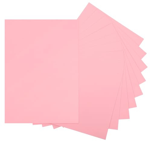 QUARKZMAN 10 Feuilles De Papier Cartonné Rose Clair 8.5 x 11 A4 Papier Épais 250gsm/170lb Carton En Gros Pour Imprimante DIY Scrapbook Menus Cartes Invitations Et Artisanat