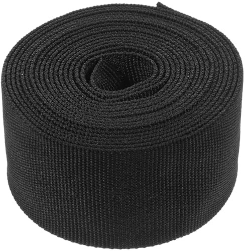 MUSISALY Manguito Protector de Nailon Resistente para Manguera Hidráulica y Soldadura, 1 Pulgada de Diámetro Interior (26 Mm), 8 M de Longitud, Negro, Funda para Gestión de Cables