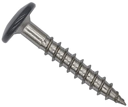 TWISTEC Trespo-Fassadenschrauben, Terrassenschrauben, Holzschrauben, Spanplattenschrauben aus Edelstahl (Anthrazitgrau RAL7016, 4,8x38mm)