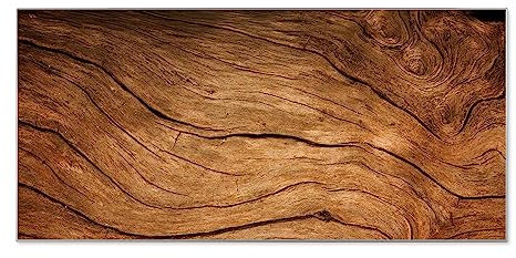 banjado® Magnettafel silber 78 x 37cm / Magnetwand aus Metall/Magnetpinnwand Memoboard/Pinnwand Magnettafel Küche, Büro, Kinderzimmer inkl. 4 Magnete & Montageset Motiv Trockenes Holz