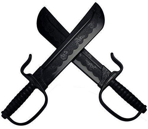 BAY Wing Tsun Trainingsmesser Paar Kunststoff 45cm Schwert Säbel Chinesische Messer TPR