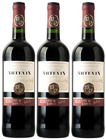 Artevin vino TINTO - Caja 3 botellas x 750 ml (Caja 3 botellas)
