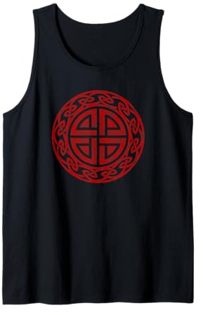 Wikinger Schildknoten Thor Schutz Symbol Keltischer Knoten Tank Top