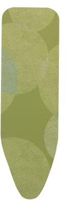 Brabantia Size B (49 x 15 inches) Replacement Ironing Board Cover with Thick Felt & Foam Padding (Calm Rustle) Easy-Fit, 100% Cotton