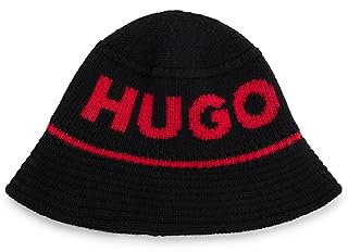 HUGO Herren Xuss Beanie, Black1, Einheitsgröße EU