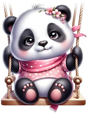 Wandtattoorosa Panda Wohnzimmer Schlafzimmer Küche，Kinderzimmer Wanddeko，Deko Wandsticker Wandaufkleber Wall Stickers Decoration Self-Adhesive