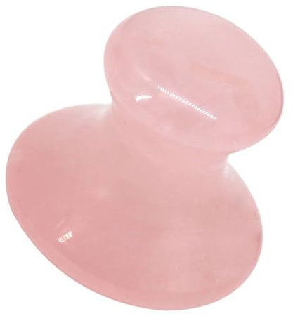 Ipetboom Rose Quartz Gua Sha Tool and Mushroom Shaped Crystal Facial Massager for Skin Tone Enhancement and Muscle Relaxation, Portable Spa Facial Scraper for Women
