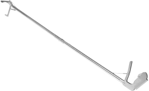 Toyvian Pinza Atrapa-Serpientes Plegable de Acero Inoxidable 1,2 M Clip Antideslizante para Jardín y Manejo Seguro de Reptiles