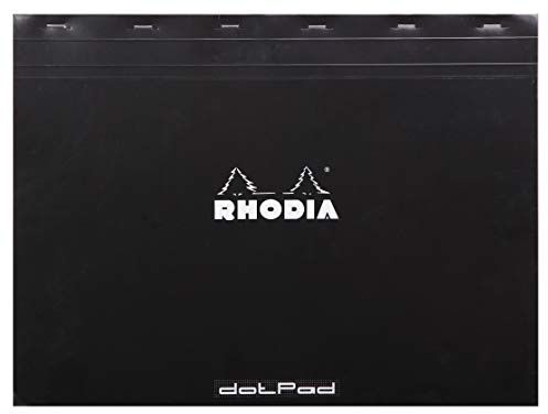 Rhodia 38559C Notizblock DotPad A3+ (42x31,8cm,) 80 Blatt dot Schwarz