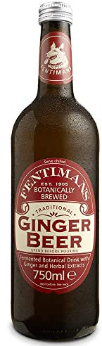 Fentimans Ginger Beer - Botanically Brewed Soft Drink - Exquisitely Crafted & Refreshing Soft Drinks - Gluten-Free and Vegan Friendly Soft Drinks - 6 x 750 ml Bottles