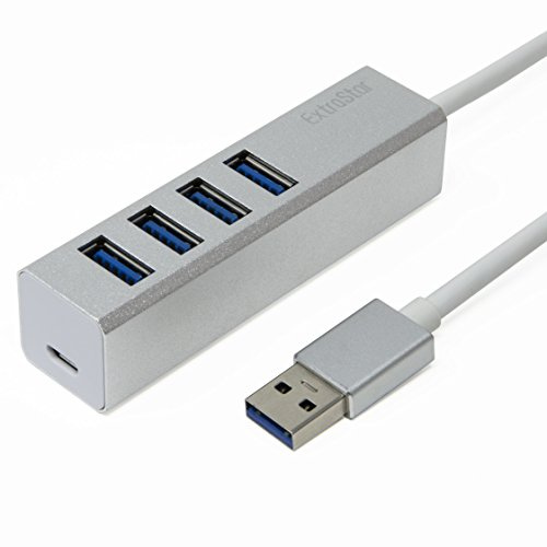 Multipuerto HUB USB 3.0 y Micro USB Universal, 5 Puertos Compatibles con Windows, Mac Os y Android, Cable 18cm