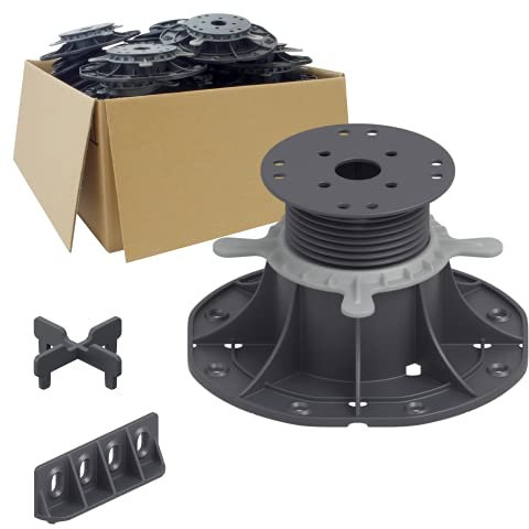 25 Stück Trevendo® Universal Stelzlager & Plattenlager XL 70-120 mm für Holz, WPC und Stein