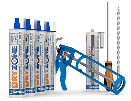 Dryzone kit de inyección antihumedad - 6 metros - Todo lo que necesitas para tratar las humedades en casa
