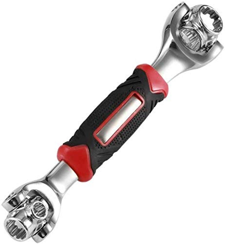 48 in 1 Socket Wrench,Stainless Steel Multifunctional Wrench, 7-19mm Adjustable Wrench Multi-Tools for Home Improvement Handy Car Work Tool Set