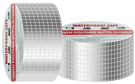Taipintee Nastro Sigillante Impermeabile 50mmx5m Nastro Sigillante in Gomma Butilica,Nastro Alte Temperature,Impermeabile,Per Riparazioni tubi acqua,tetto,Parasole, pavimento,cucina,grondaie