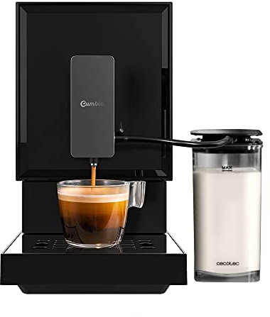 Cecotec Cafetera Superautomática Power Matic-ccino Cremma. 1470 W, 19 Bares, Molinillo Integrado, Thermoblock, Vaporizador, Capacidad de 150 gr de Café y 1,2 Litros de agua, Tanque de Leche
