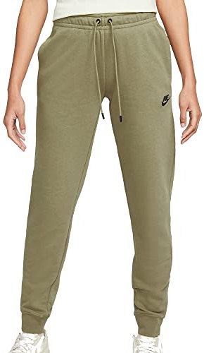 NIKE Womens Pant Sportswear Essential, Matte Olive/Black, DX2320-351, 2XL