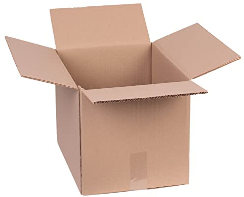 smiley pack 30 Stück Faltkartons 400 x 300 x 300 mm zweiwellig braun | Versandkarton – Verpackungskartons aus Wellpappe – Karton, Pappkarton, Versandbox – Paket & Päckchen