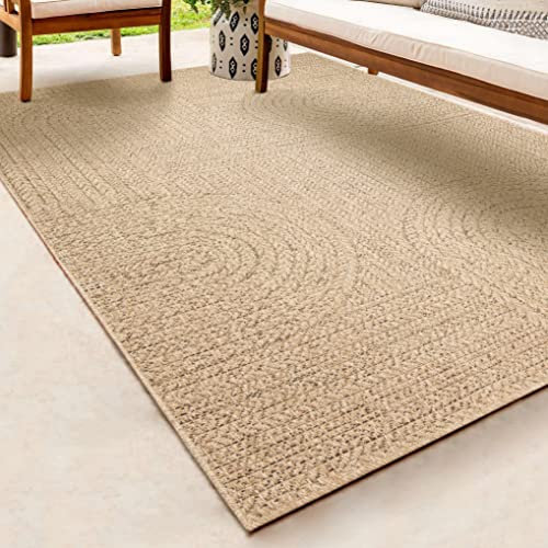 the carpet Kansas - Stilvoller Teppich im Jute-Look, ideal für Wohnzimmer, Esszimmer & Flur, pflegeleicht und wetterbeständig für Indoor & Outdoor, ca. 80 x 150 cm