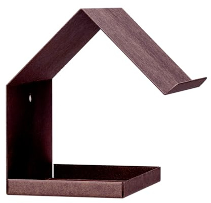 Alberts 355074 Fågelholk med spetsigt tak | Fågelholk i stål i olika trendiga färger | Fågelbo att hänga upp eller placera | Storlek 145 x 150 x 180 mm