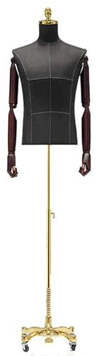 Bekleidungsgeschäfte Männliche Schaufensterpuppe, Torso-Körper, Kleiderform für Präsentationsanzüge, 3,9–6,2 Fuß hoch, kommerziell rollendes Mannequin-Modell für den Oberkörper eines erwachsenen Manne