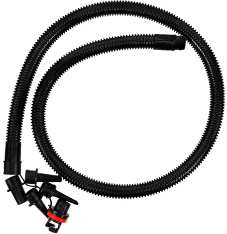 SUPVOX Air Compressor Tube Kayak Inflator Extension Hose with Locking Adapter Lightweight Portable Black Plastic Pump Hose for Outdoor Inflatable Beds and Swim Rings