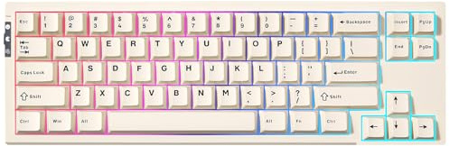 YUNZII RT68 Rapid Trigger Gaming Tastatur (Beige, Magnetic Switch) | Hall Effect Magnetic 68-Key Wired RGB Tastatur, Hot Swapped PC Gaming Tastatur, Adjustable Actuation TKL Mechanische Tastatur