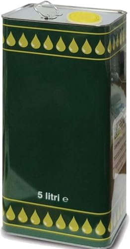 Firmadigaranzia srl Lattina per Olio Vuota da 5LT - Lattine in Banda stagna quadre Verdi con Tappo ermetico per Olio d'oliva e derivati - Latta per Olio Made in Italy 5 Litri - 5PZ