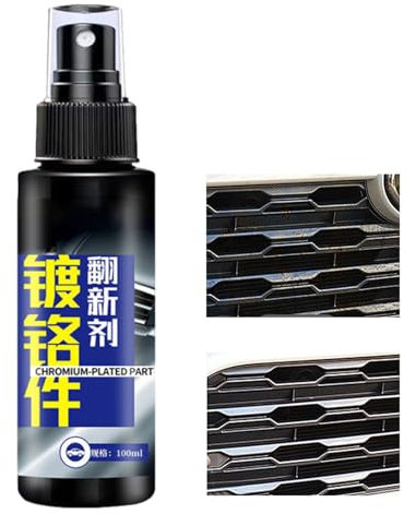 Nettoyant et polissage chromés pour moto - 100 ml - Nettoyage en profondeur du chrome - Antirouille et produits d'entretien pour la peinture des jantes roulées, phares, feux de coupe
