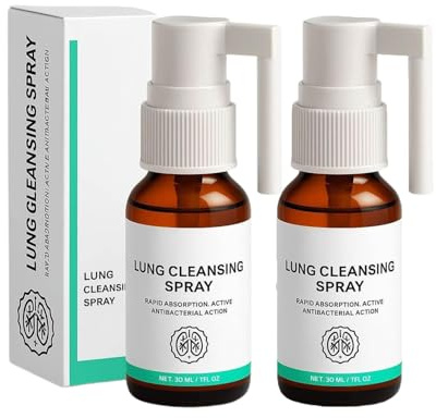 Breathease Lungen-Wiederherstellungsspray, Breathease Lungenspray, Qartel Lungenreinigungsspray, Lung Cleansing Spray Quartel, Breathease Lung Restoration Spray (2pcs)