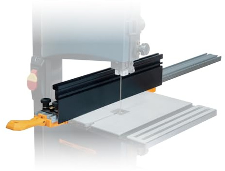 POWERTEC 24 Straight Edge Guide Clamp with 16 x 3-1/2 Band Saw Fence - Resaw Fence System for Bandsaw Table and Drill Press (72145)
