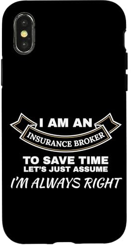Immer der richtige Versicherungsmakler Hülle für iPhone X/XS