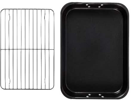 Sartén resistente de acero al carbono de 15 pulgadas con estante para asar en forma de V, bandeja para asar pavos, bandeja para asar de acero al carbono