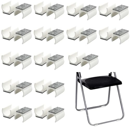 Stuhlgleiter Freischwinger, 30 Stück Klemmgleiter für Freischwinger Durchmesser 25MM Stuhl Kratzschutz Bodenschoner für Schwingestühle für Parkett Laminat Fliesen