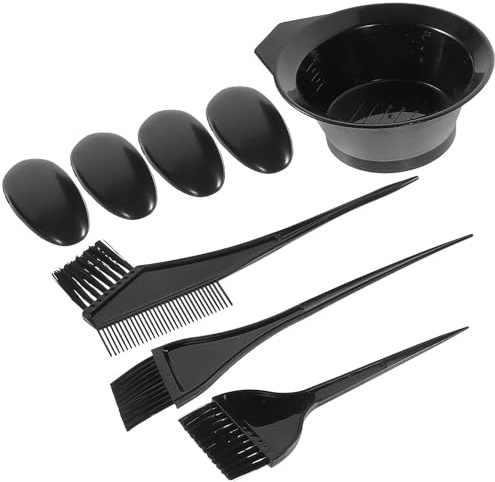 Générique Set Coloration Cheveux Professionnel en Plastique Bol Mélangeur et Cache-oreilles, Kit de Soins Capillaires pour Protection et Coloration Multiple, Salon