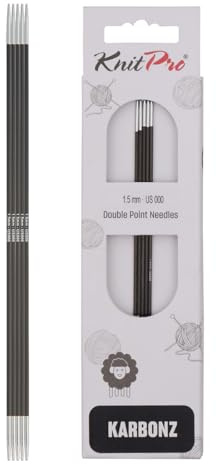 KnitPro Karbonz Nadelspiele 6 (15cm) | 1,5mm