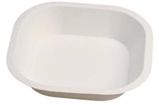 Sdg Assiette Carrée Creuse Pulpe de Cellulose 17x17 cm Lot de 500