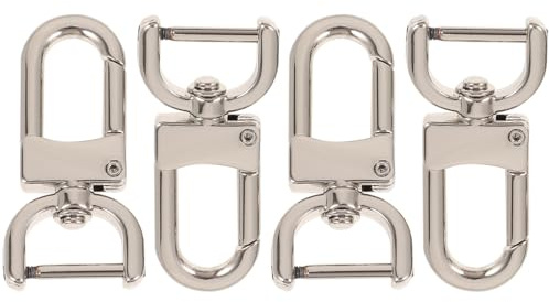 Milisten Metallbeutel Strap Schnalle 4Er Set 5X2.25X0.55Cm Gepäckbandschnallen Ersatzschnallen Für Taschen Schulterriemen Diy Handtasche Zubehör