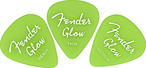Fender Glow In The Dark 351 Picks, 12er-Pack