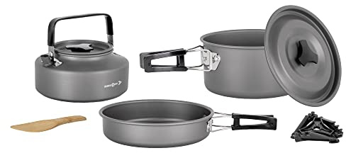 Brunner 0802024N Set Pentole Popote Outdoor in Alluminio Packpot Ultralite 18, per 3/4 Persone