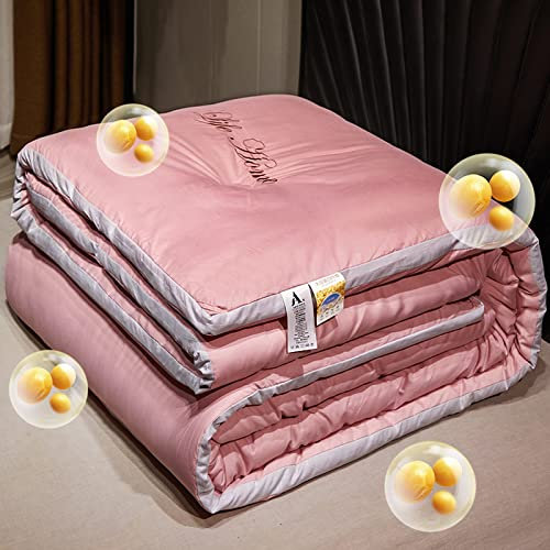 QHUE daunendecke 155x220,4 Seasons Quilted,Kühldecke Sommer Cool Duvet Kühlende Faser Weiche Atmungsaktive Leichte Kühlende Bettdecke für Erwachsene Kinder