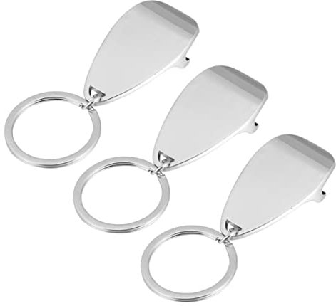 TENDYCOCO Porte-clés Décapsuleur En Alliage Argenté Lot De 3 Porte-clés De Poche Hommes Maison Camping