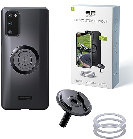 SP CONNECT Micro Stem Bundle | SPC+ | für Samsung S20 Handy Halterung für den fahrradlenker | Smartphone Halterung Fahrrad | handyhalter