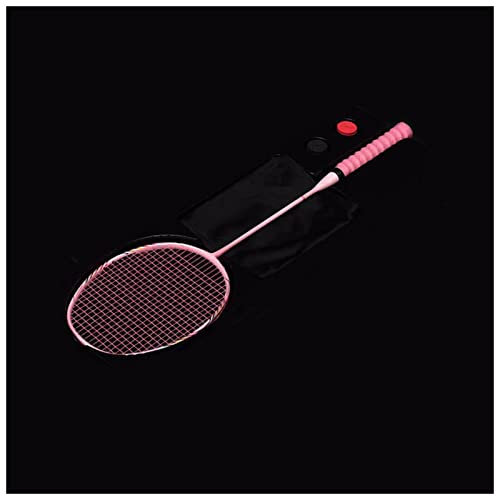 FrEshn Badminton Schläger 8U Professional Carbon Integrated Badmintonschläger Ultra Light Multicolor Offensive Single Shuttlecock Schläger for Spieltraining Badminton Schläger Set (Size : 1pcs Pink)