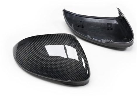 Autospiegelgehäuse Für VW Für Golf 8 MK8 Für VIII 2020 2021 Spiegel Abdeckung Mit Lane Assist Carbon Faser Auto Rückansicht Cap Fall Shell-Ersatz Rückspiegel Spiegelkappen