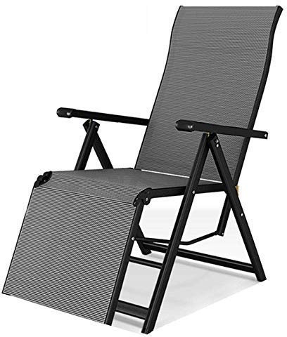 XLJLKJDS Sonnenliege Gartenstuhl Loungesessel Sonnenliege Garten Mittagspause Büro Siestastuhl Verstellbare Rückenlehne Balkon Haushalt Klappbarer Strandstuhl-A