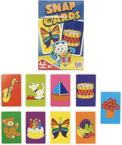 1x Snap Playing Cards ~ Pack of 36 cards ~ Cute Children's Design, Matching Pairs Game, Great Memory Boosting Activity